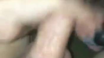 Enormous man's dick getting satisfied by a female pup