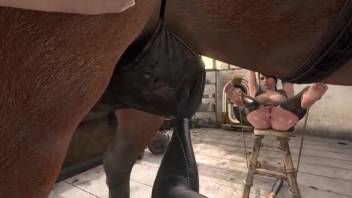 Animated creature assault on Quiet from Metal Gear Solid V. Complimentary zoophilia and beast sex videos