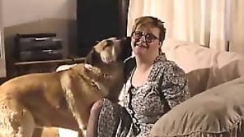 MILF BBW shares her dog sex stories